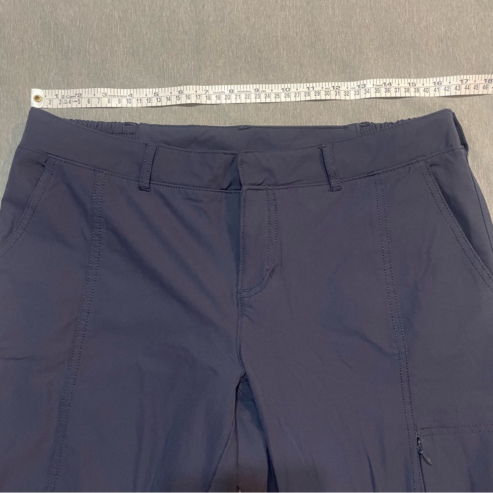 Kirkland Signature Travel Pants Size 10 Navy Blue Ankle Stretch Lightweight - Picture 7 of 11